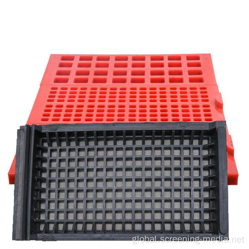 Oilfield Frame Oil Vibrating Sieving Mesh modular mining pu polyurethane vibrating screen panel Factory